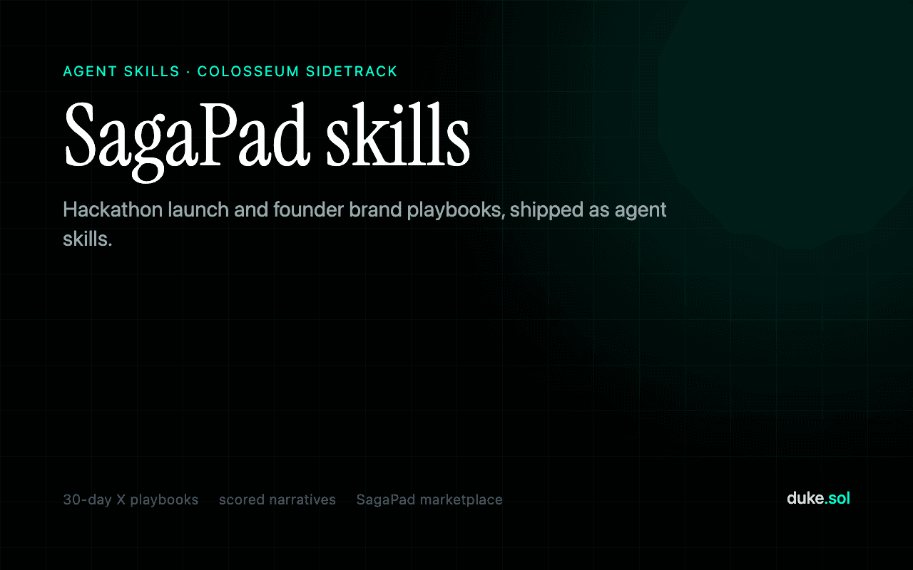 SagaPad agent skills